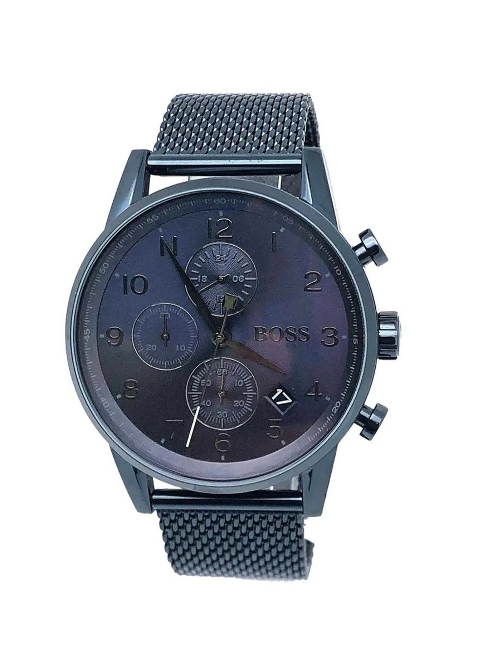 BOSS Men's Chronograph Watch in Gunmetal Blue